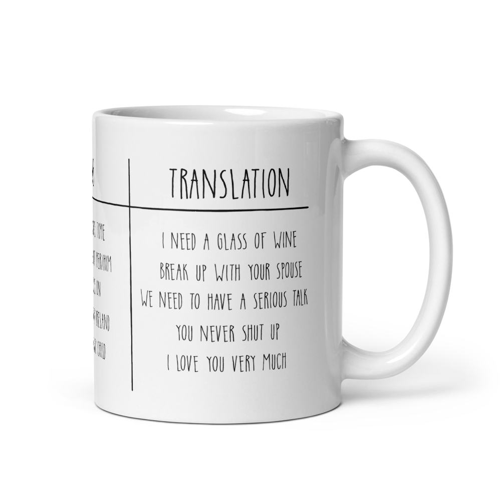 Irish Mum Sayings Mug