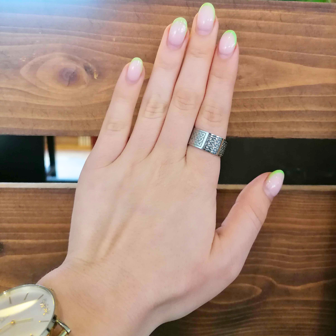 Celtic Knot Viking Ring Silver