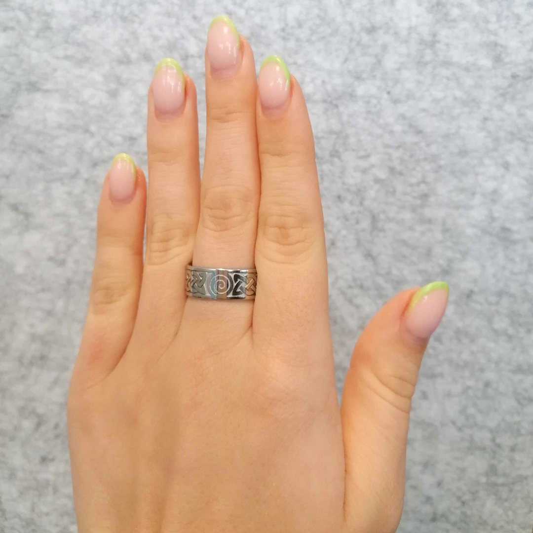 Silver Celtic Beach Ring