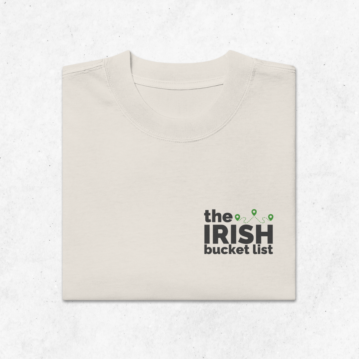 Irish Bucket List Checklist – Oversized Faded Unisex T-Shirt