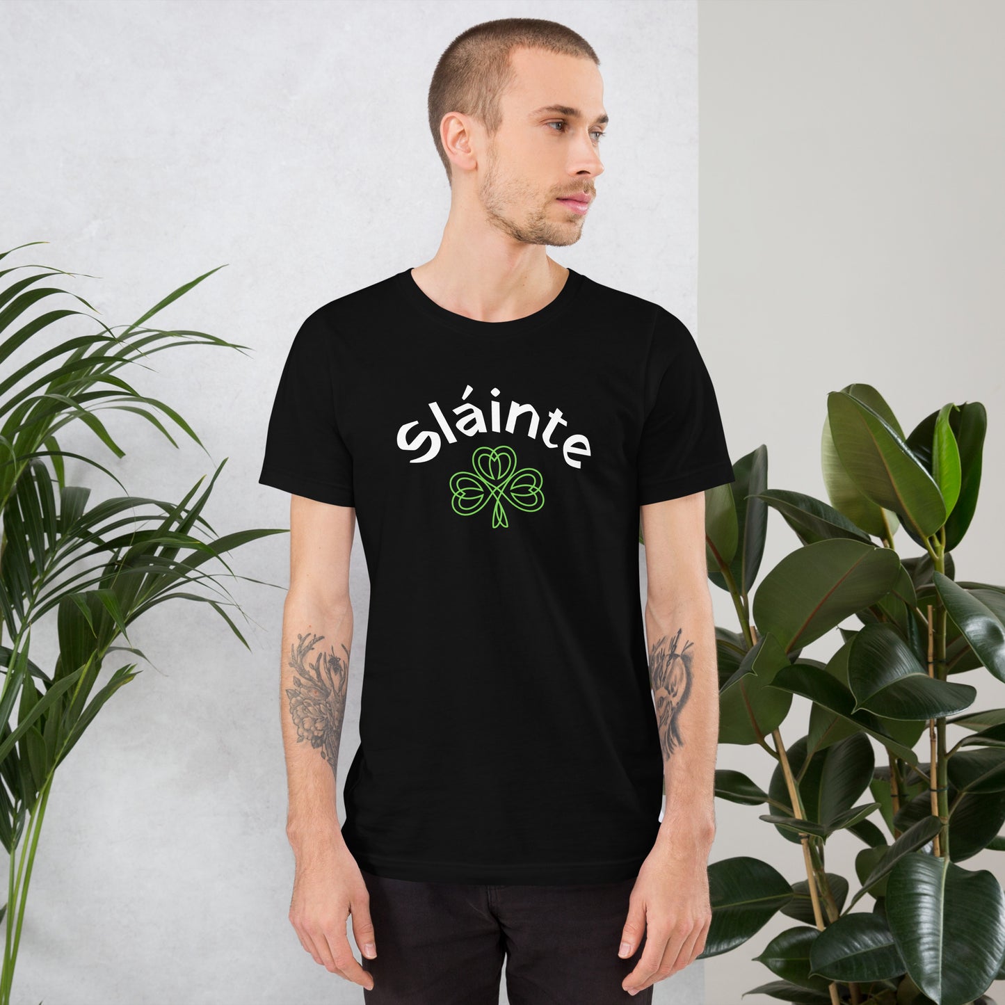 Sláinte Green Shamrock Unisex T-shirt