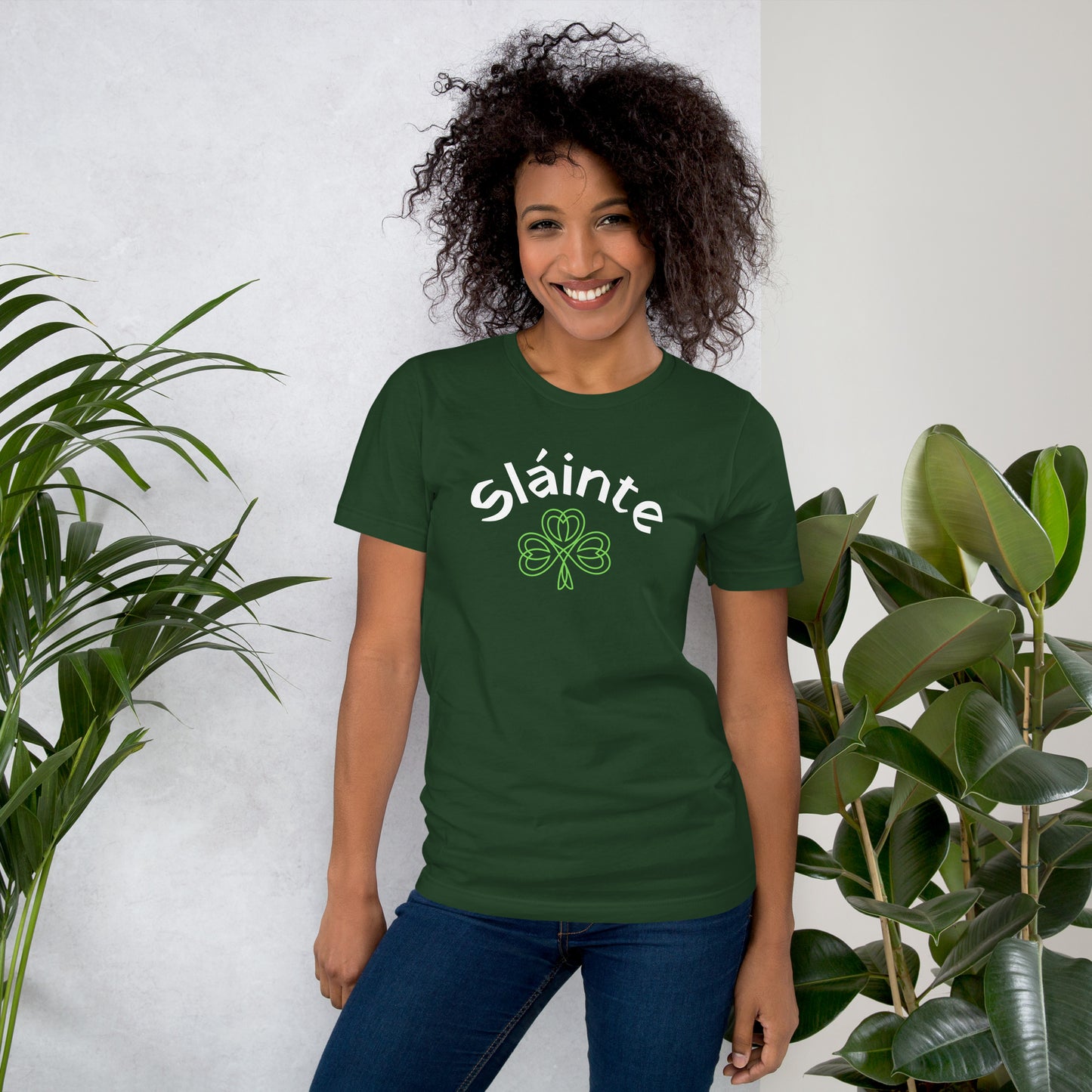 Sláinte Green Shamrock Unisex T-shirt