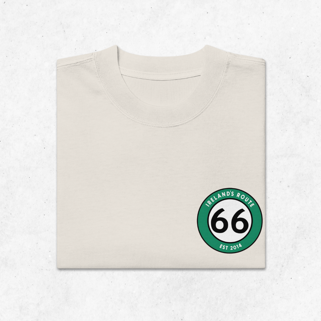 Ireland's Route 66 Unisex Oversized T-Shirt (White)