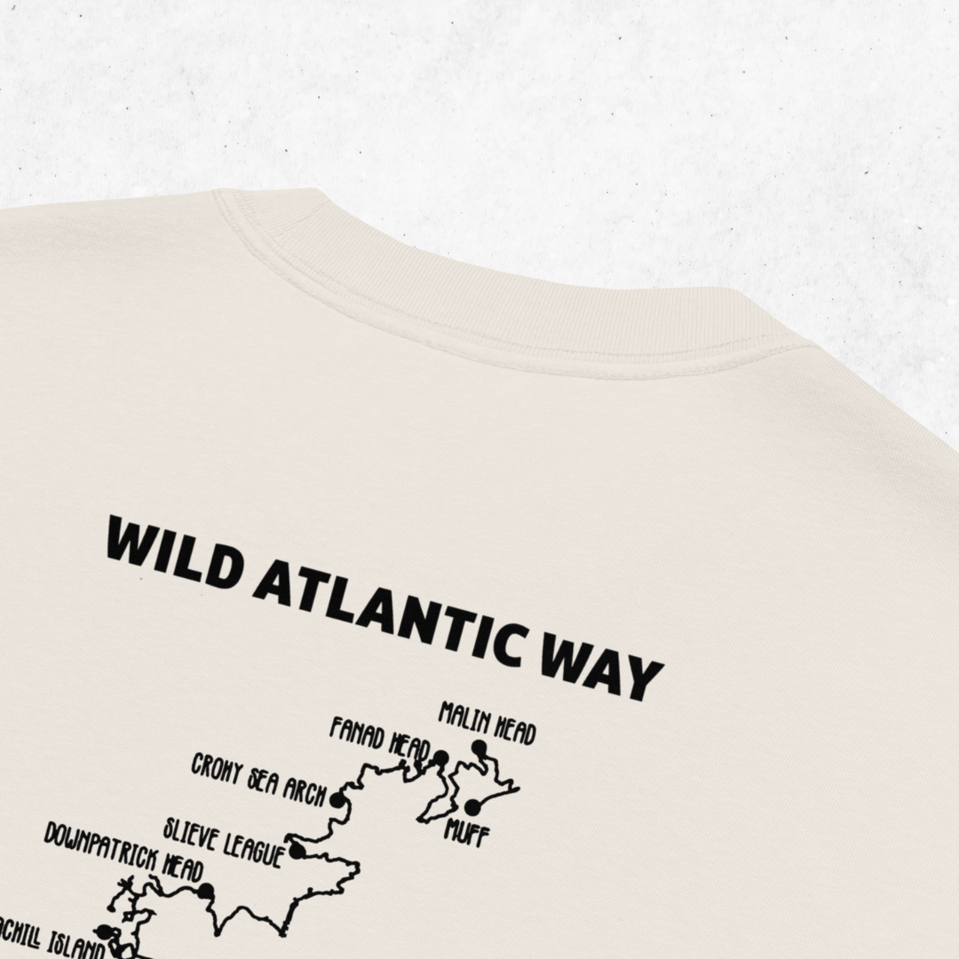 Ireland's Route 66 Unisex Oversized T-Shirt (White)