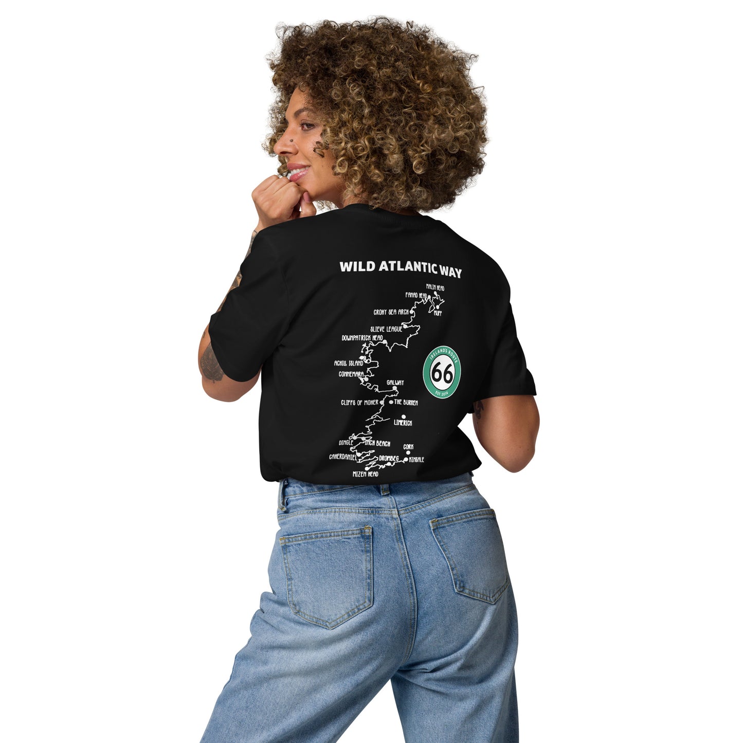 Ireland's Route 66 Unisex T-Shirt (Black)