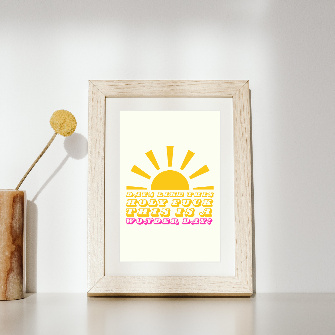 “Wonder Day” – Belfast-Inspired Wall Print