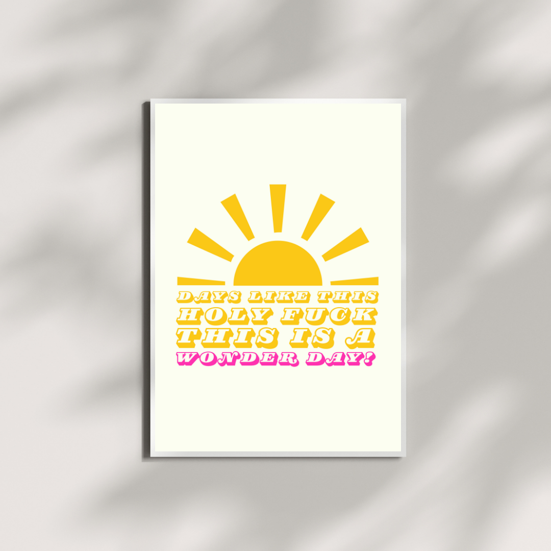 “Wonder Day” – Belfast-Inspired Wall Print