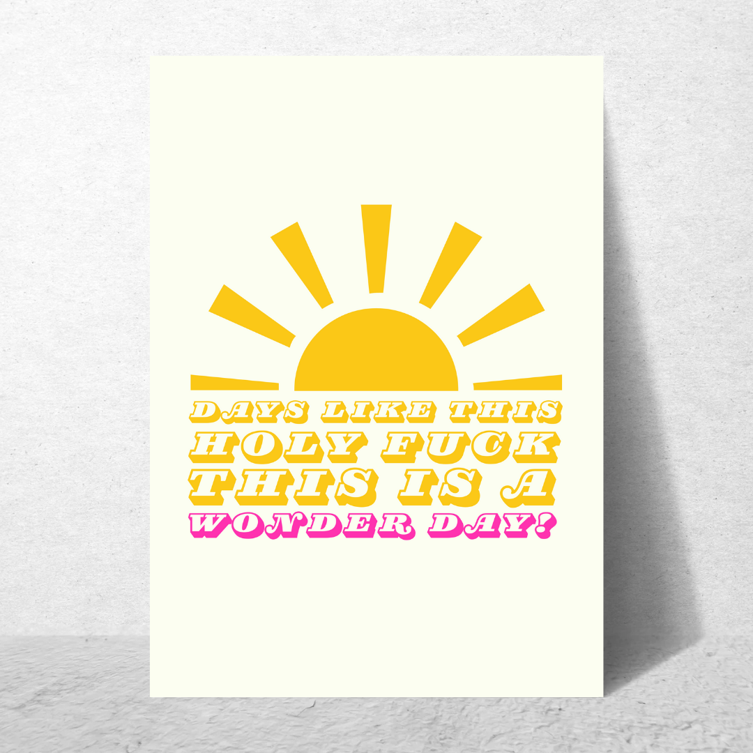 “Wonder Day” – Belfast-Inspired Wall Print