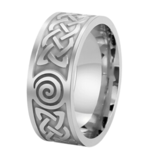 Silver Celtic Beach Ring