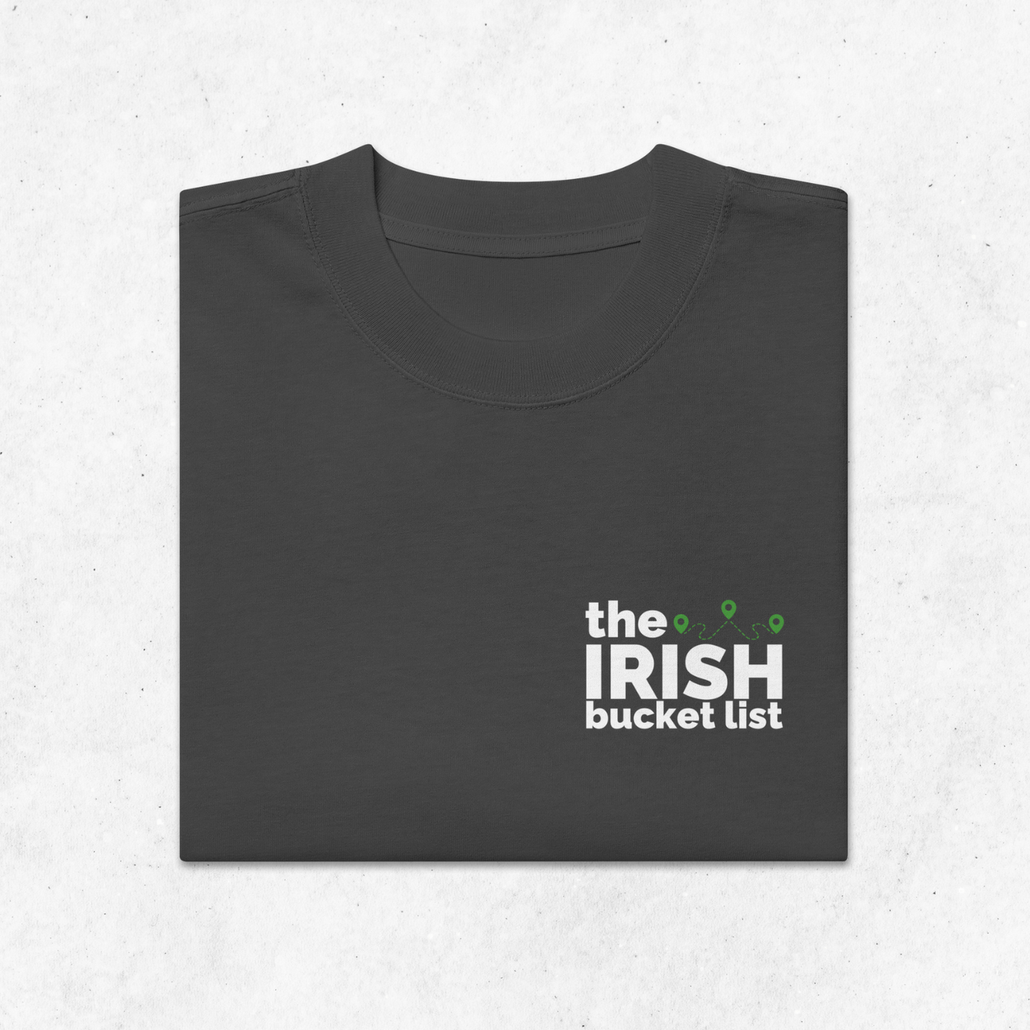 Irish Bucket List Map – Oversized Faded Unisex T-Shirt