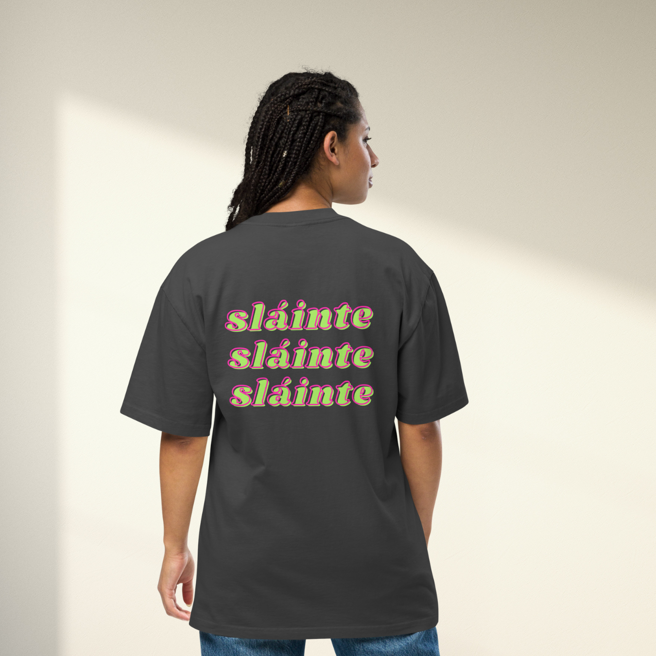 Sláinte Oversized Tee Unisex – Trendy Irish Vibes