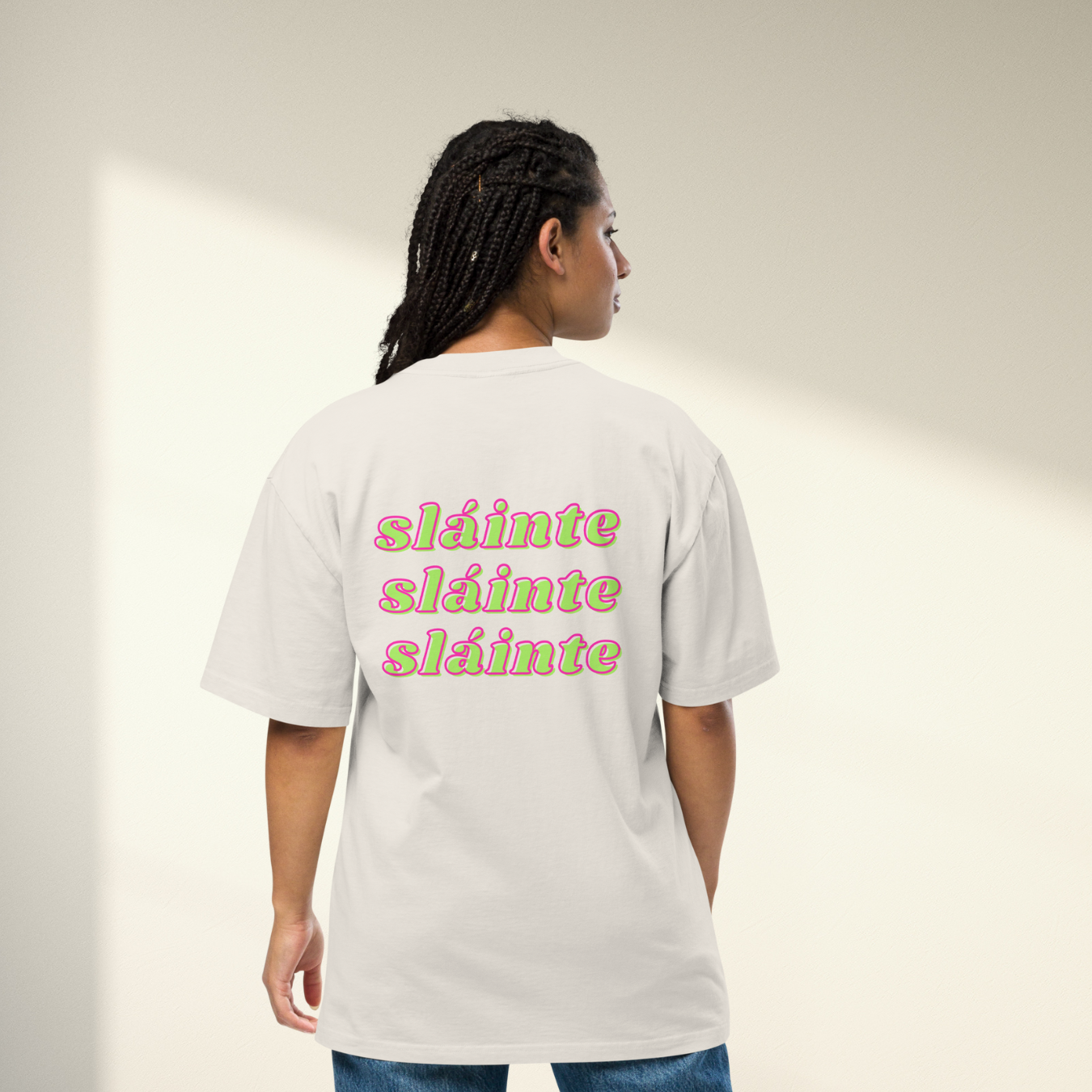 Sláinte Oversized Tee Unisex – Trendy Irish Vibes