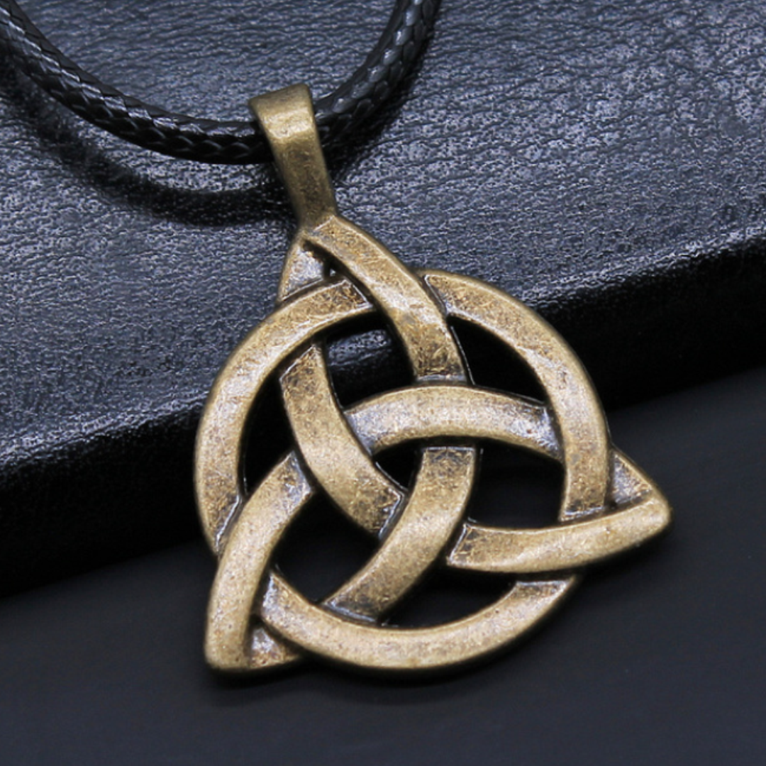 Celtic Trinity Knot Rope Necklace