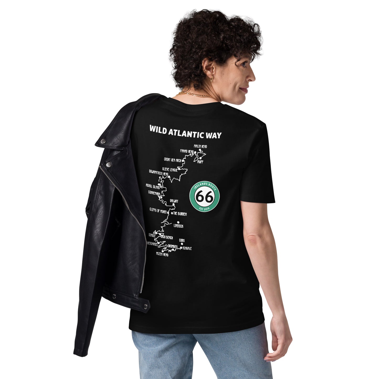 Ireland's Route 66 Unisex T-Shirt (Black)